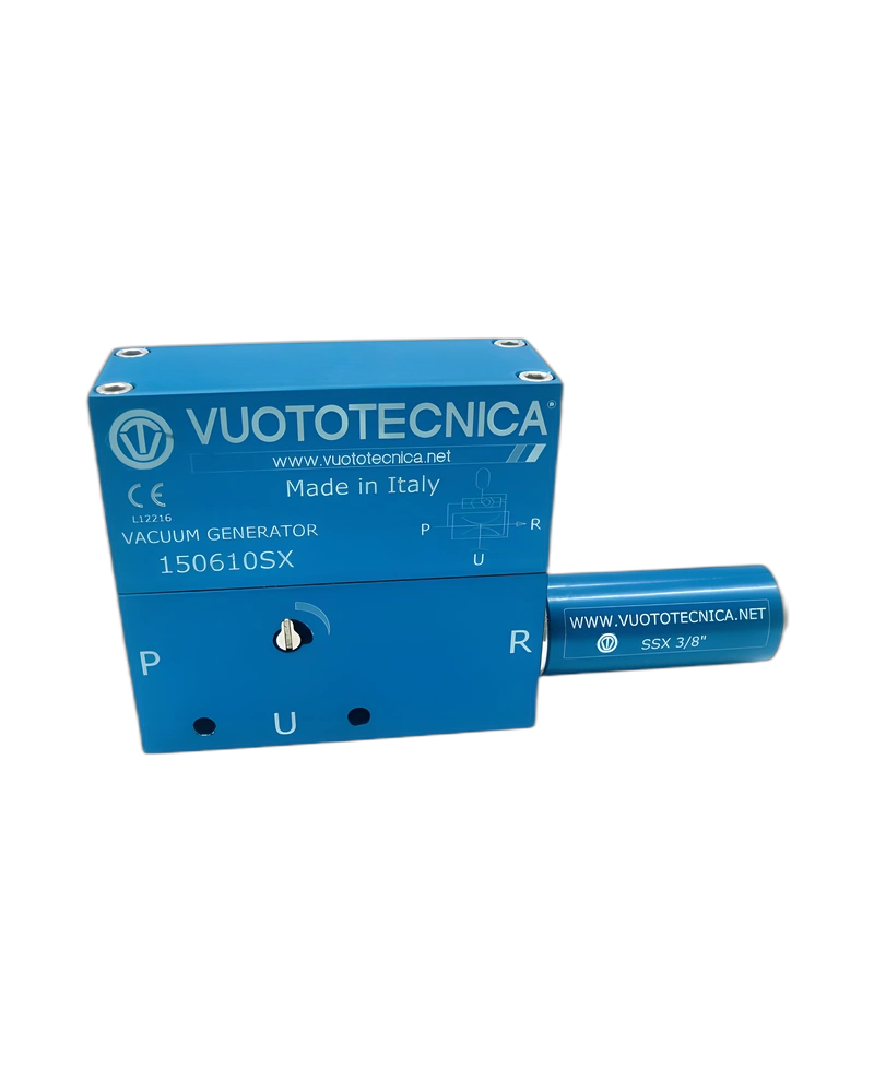 Single-stage vacuum generator with ejector 15 06 08 SX and 15 06 10 SX
